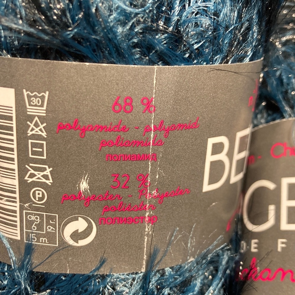 10 NWT Bergere de France Soft Faux Fur Yarn Color Petrole ALL‎ Lot L9975 - Picture 3 of 15